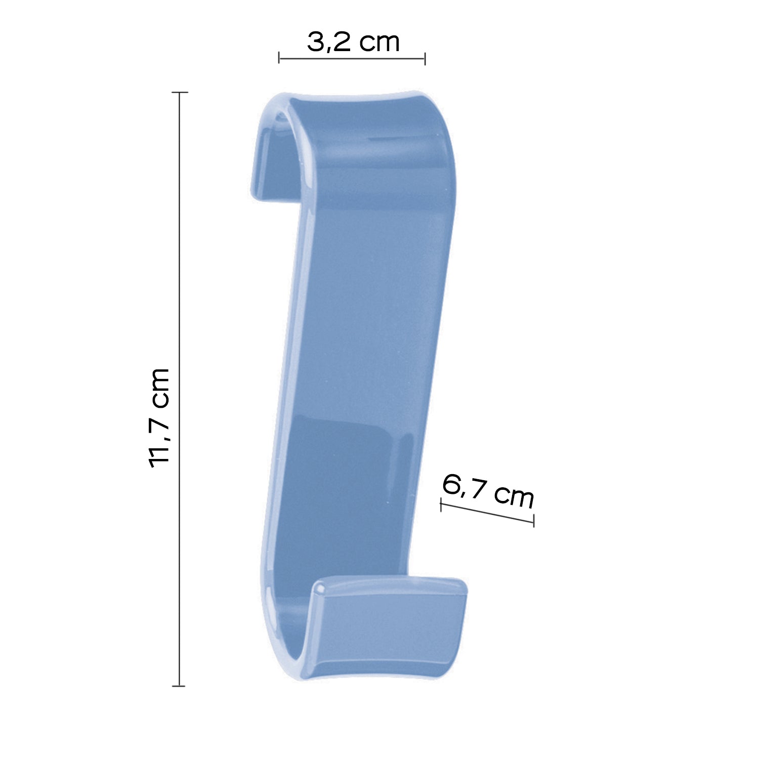 2025-86 - Appendino per termoarredo modello Merlino Gedy - Finitura Celeste