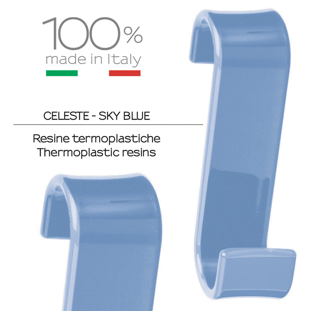 2025-86 - Appendino per termoarredo modello Merlino Gedy - Finitura Celeste