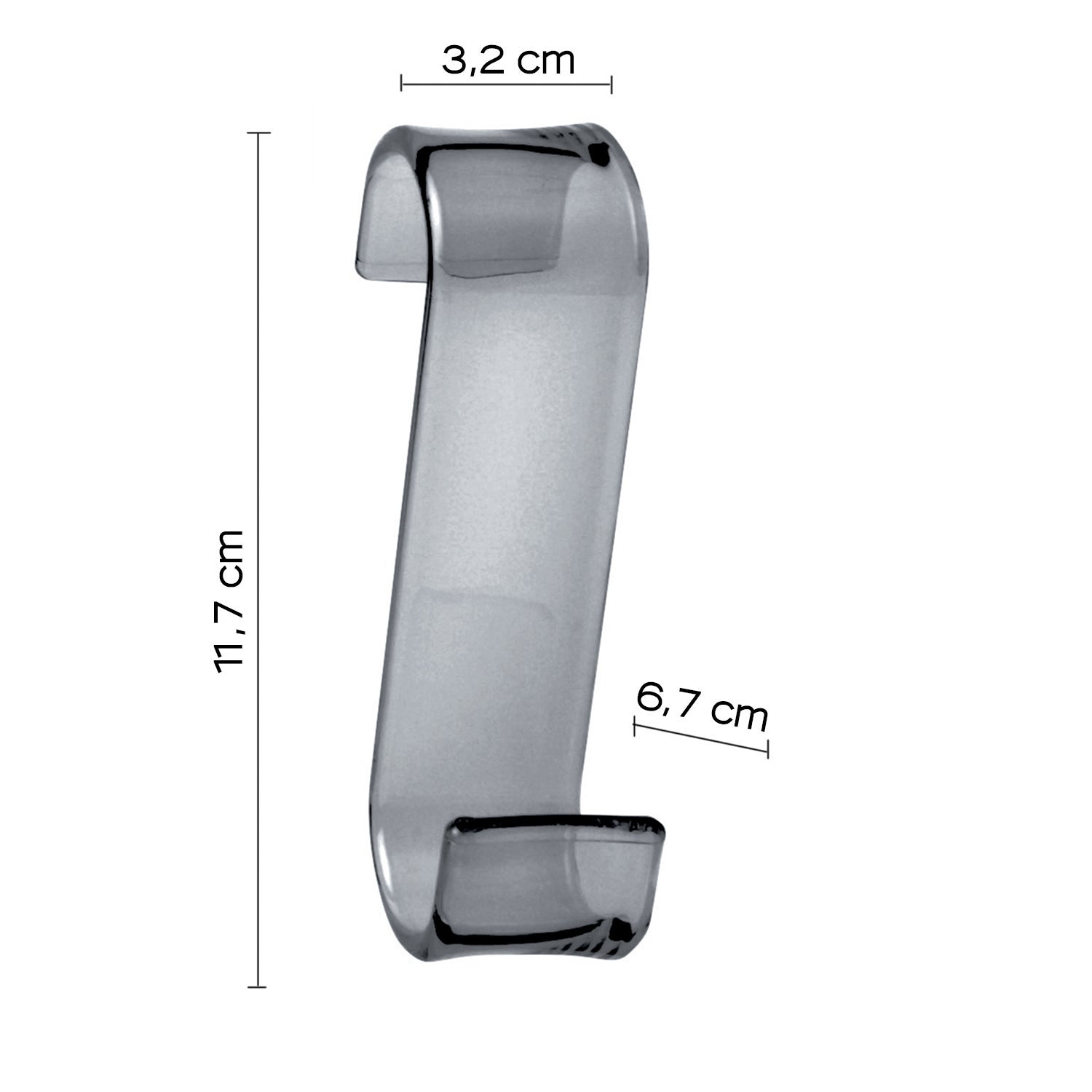 2025-85 - Appendino per termoarredo modello Merlino Gedy - Finitura Antracite