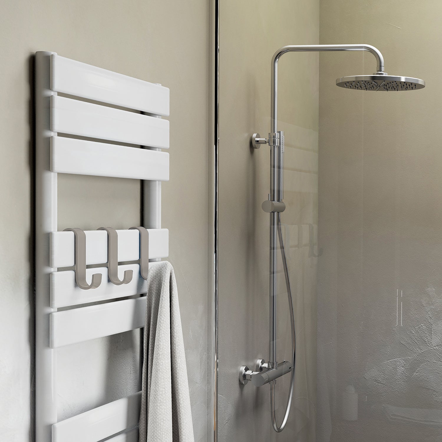 2025-66 - Appendino per termoarredo modello Merlino Gedy - Finitura Beige