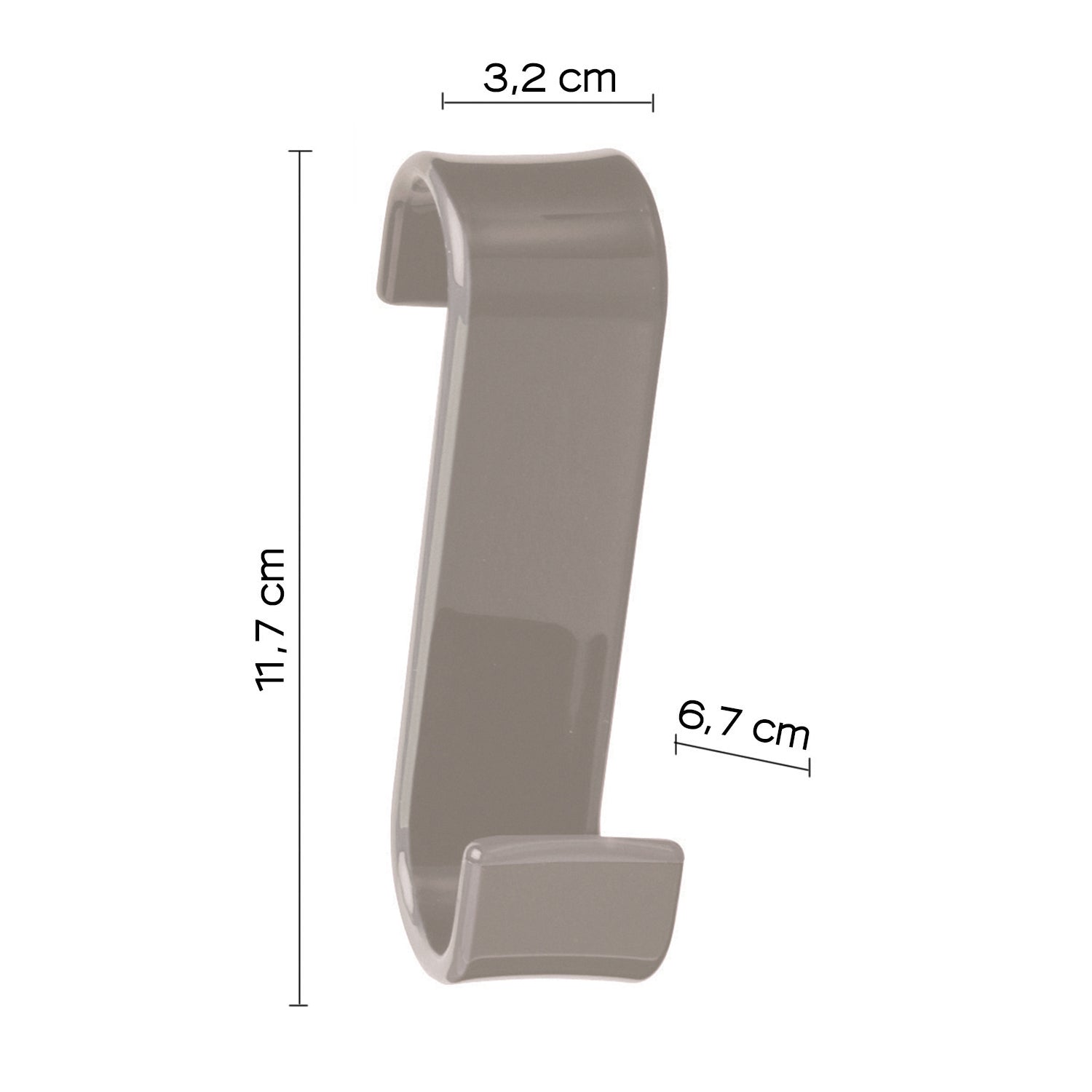 2025-52 - Appendino per termoarredo modello Merlino Gedy- Finitura Tortora