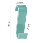 2025-27 - Appendino per termoarredo modello Merlino Gedy - Finitura Acquamarina