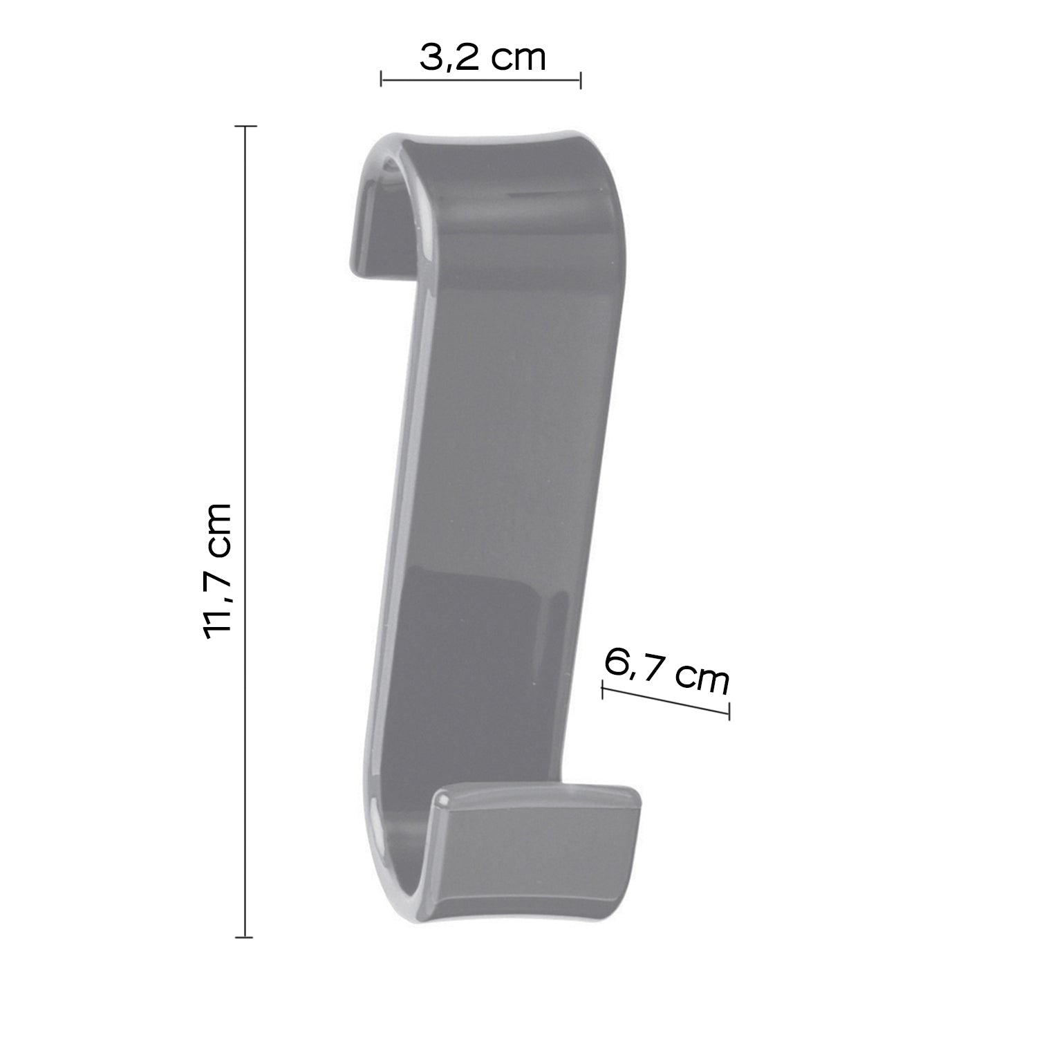 2025-08 - Appendino per termoarredo modello Merlino Gedy- Finitura Grigia