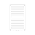 Termoarredo idraulico modello Asti 823x600 dritto - Antracite