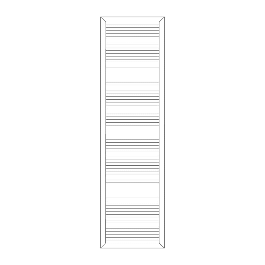 Termoarredo idraulico modello Asti 1813x500 dritto - Antracite