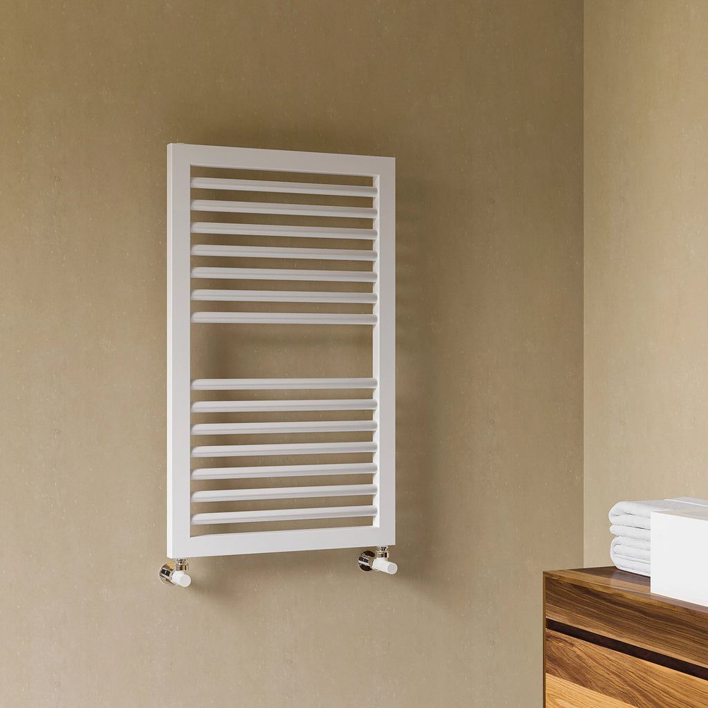 Termoarredo idraulico modello Asti 823x500 dritto - Bianco