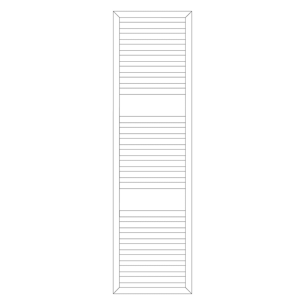Termoarredo idraulico modello Cuneo 1800x500 dritto - Bianco