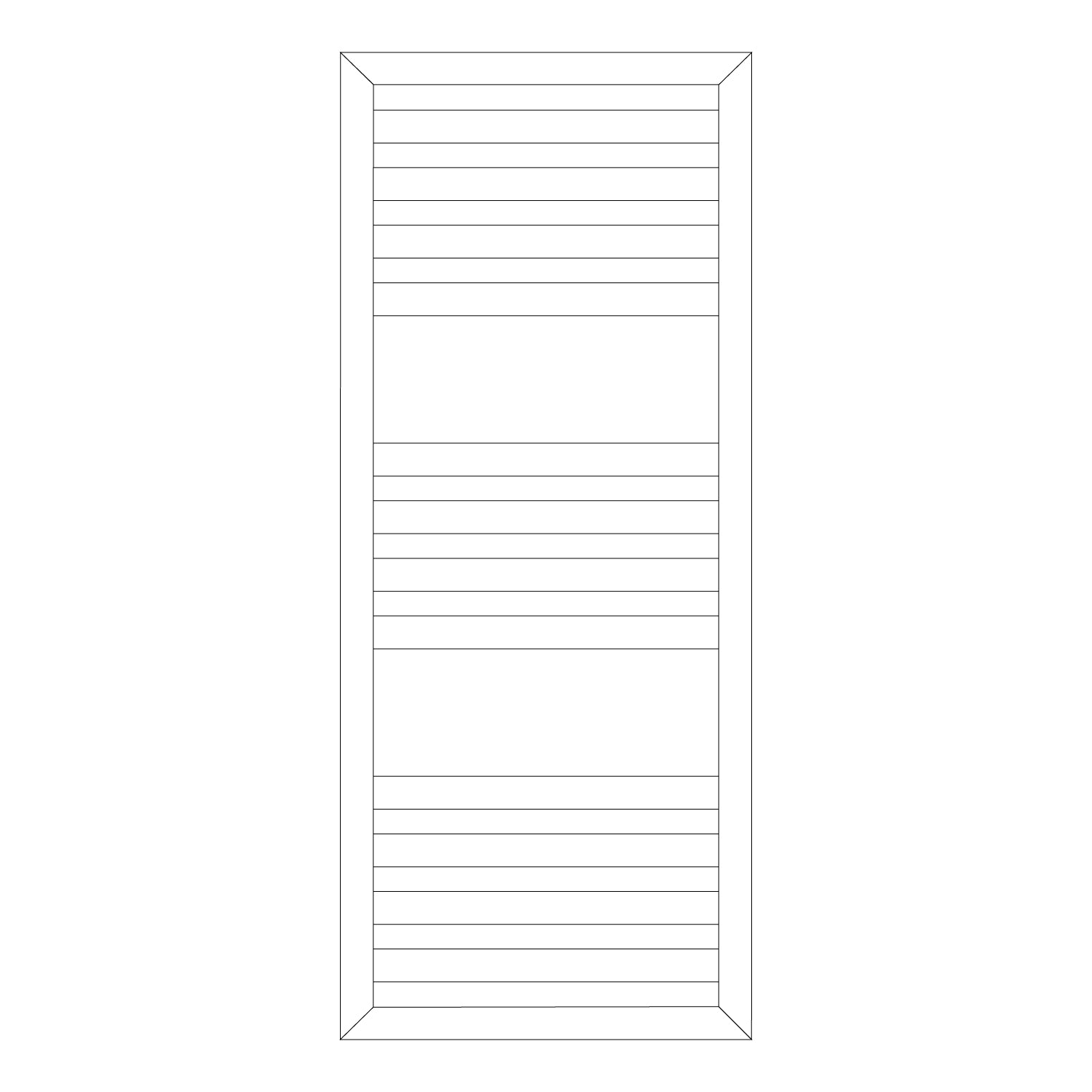 Termoarredo idraulico modello Cuneo 1200x500 dritto - Bianco