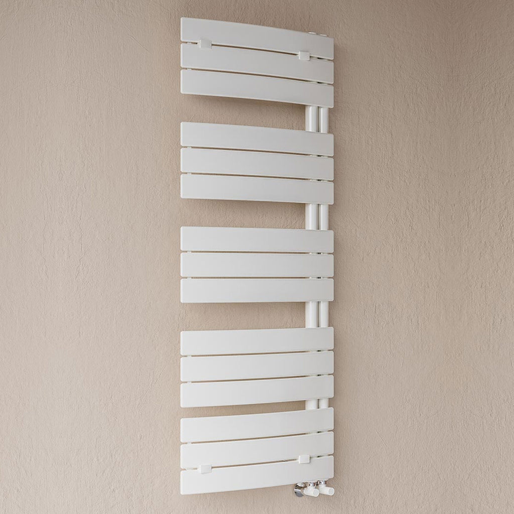 Termoarredo scaldasalviette interasse 50 Lazzarini Pieve 108x55 cm Bianco