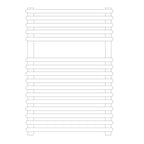 Termoarredo idraulico modello Catania di Lazzarini 730x500 - Bianco