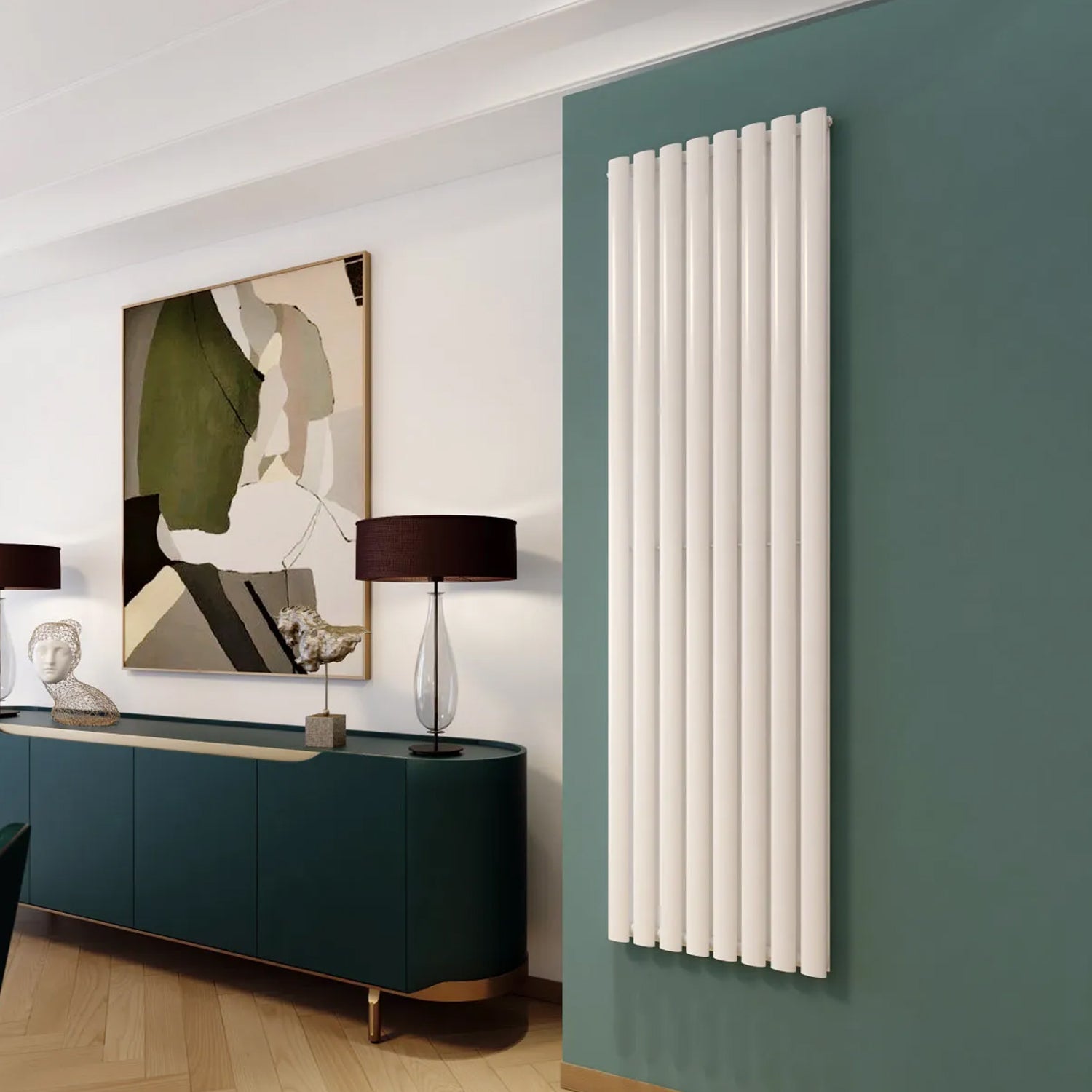 Termoarredo idraulico  Singolo modello Piano 1800x480 mm e 889W - Bianco