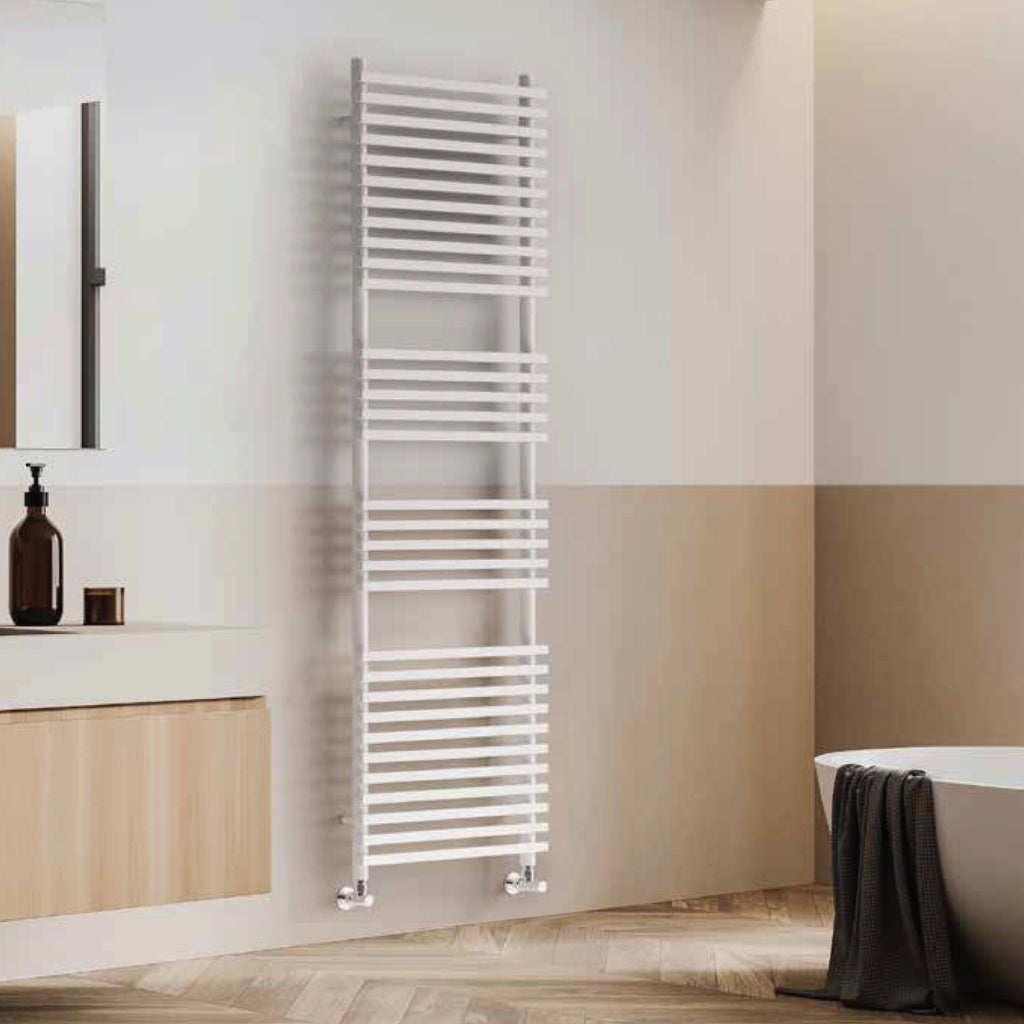Termoarredo idraulico modello Trapani di Lazzarini 1640x500 dritto - Bianco