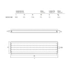  Termoarredo idraulico a piastra orizzontale 510x1800 mm interasse 50 mm modello TermoCrea Bianco