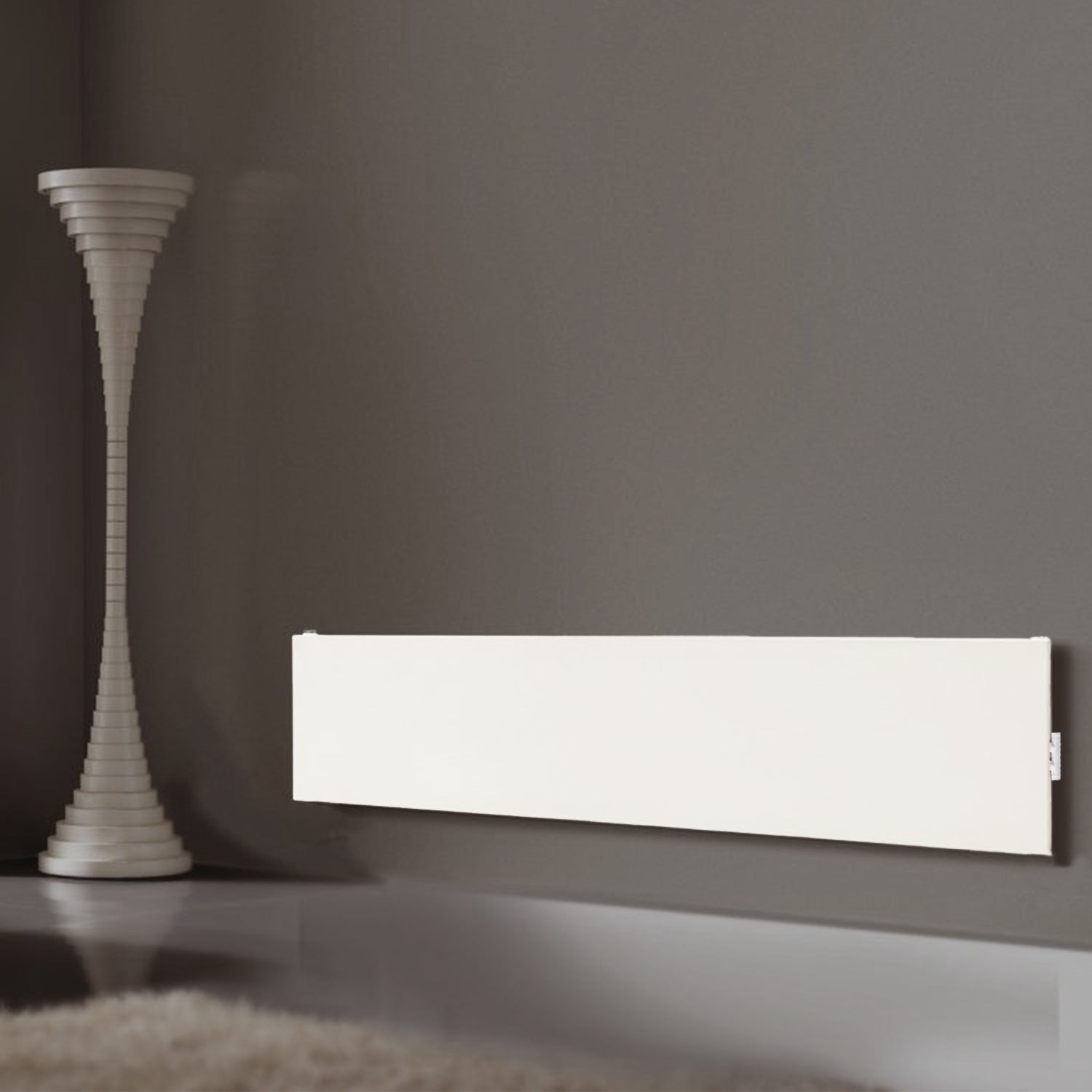  Termoarredo idraulico a piastra orizzontale 360x1800 mm interasse 50 mm modello TermoCrea Bianco