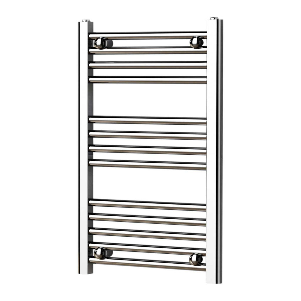 Termoarredo scaldasalviette da bagno idraulico 1230x500 mm interasse 450 mm in acciaio Cromato