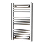 Termoarredo scaldasalviette da bagno idraulico 1230x500 mm interasse 450 mm in acciaio Cromato