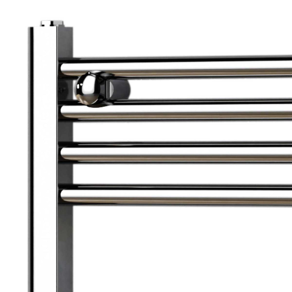 Termoarredo scaldasalviette da bagno idraulico 1230x550 mm interasse 500 mm in acciaio Cromato