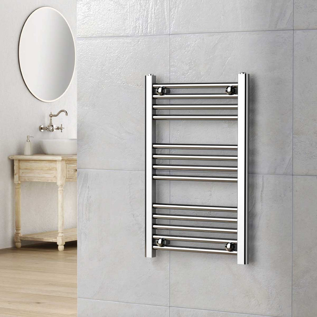 Termoarredo scaldasalviette da bagno idraulico 1780x500 mm interasse 450 mm in acciaio Cromato