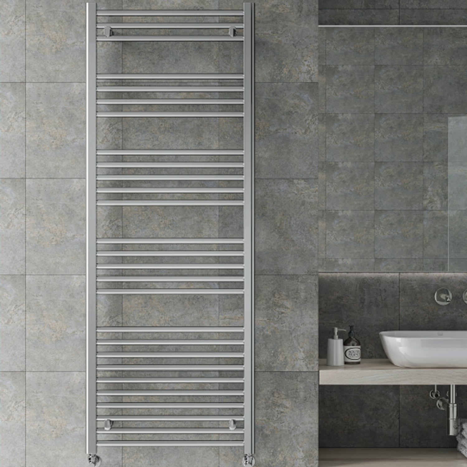 Termoarredo idraulico 1560x600 mm dritto con attacchi centrali 50 mm - versione Outlet