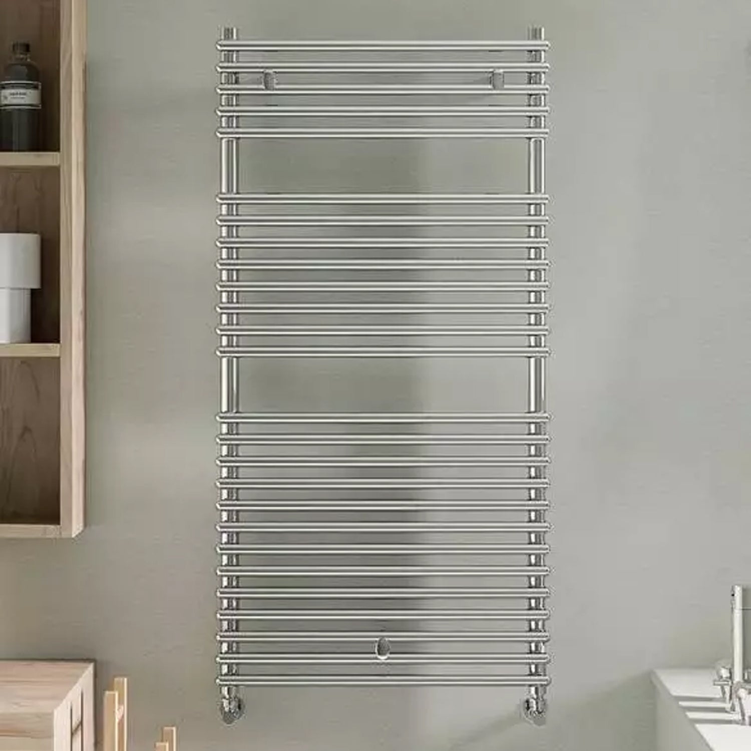 Termoarredo idraulico modello Catania di Lazzarini 1190x500 - Cromo