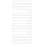 Termoarredo idraulico modello Alba di Lazzarini 1130x600 - Bianco