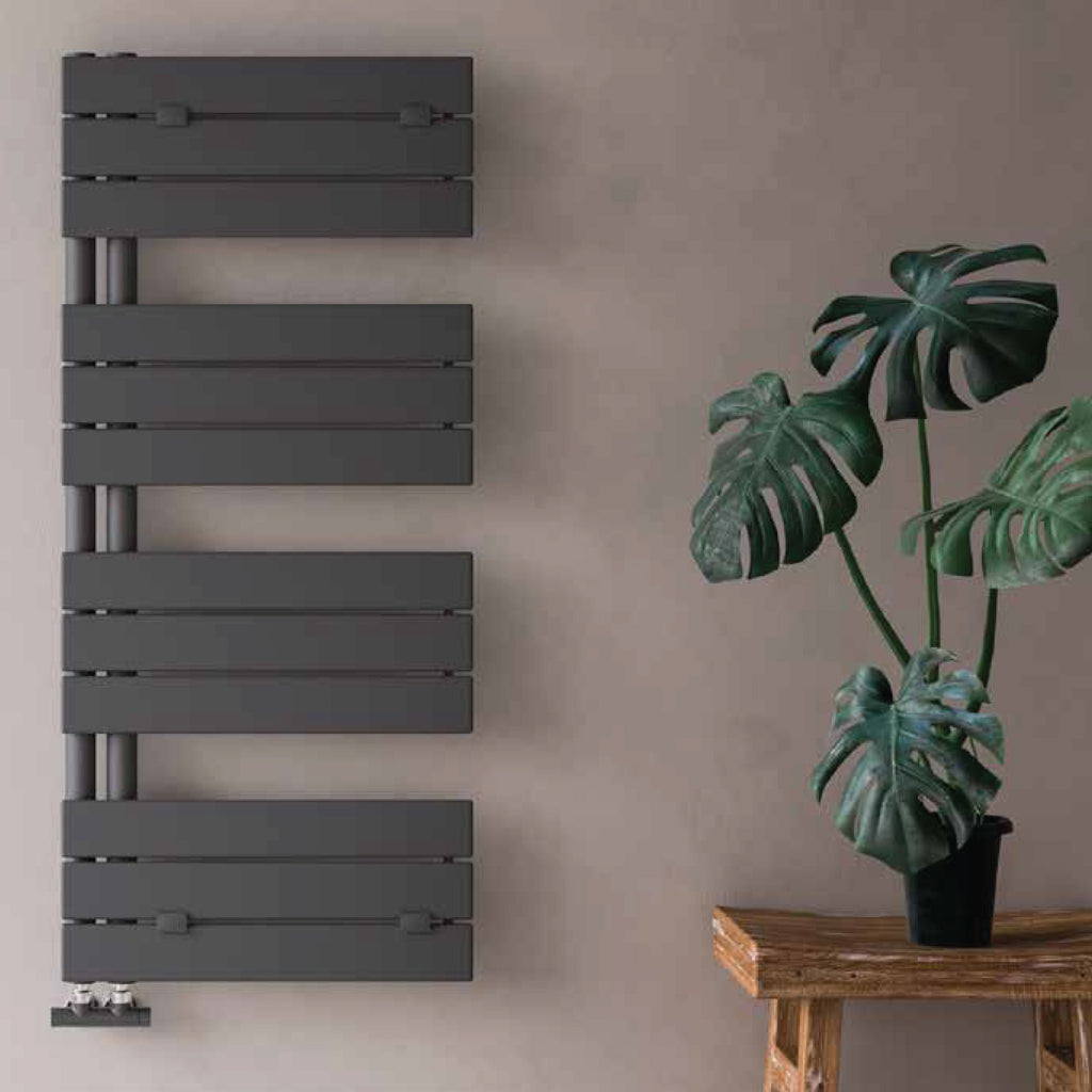 Termoarredo idraulico modello Alba di Lazzarini 1130x500 - Antracite