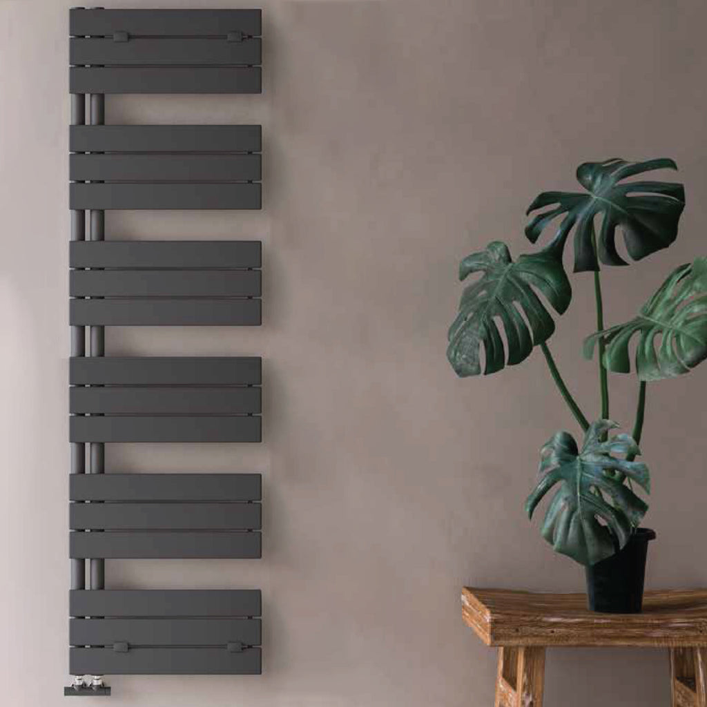 Termoarredo idraulico modello Alba di Lazzarini 1730x500 - Antracite