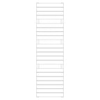 Termoarredo idraulico modello Palermo di Lazzarini 1738x500 - Bianco