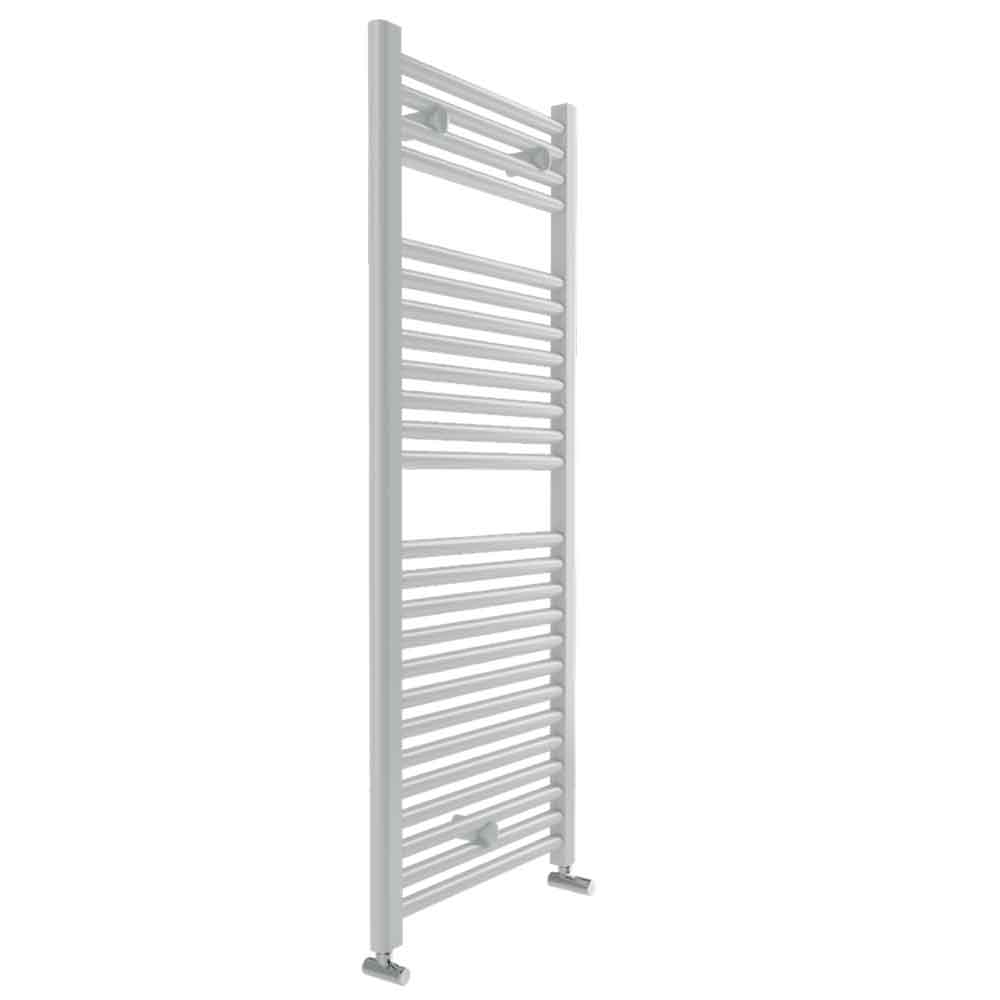 Termoarredo scaldasalviette bianco adatto per spazi piccoli 1512X400 interasse 350 realizzato in acciaio.