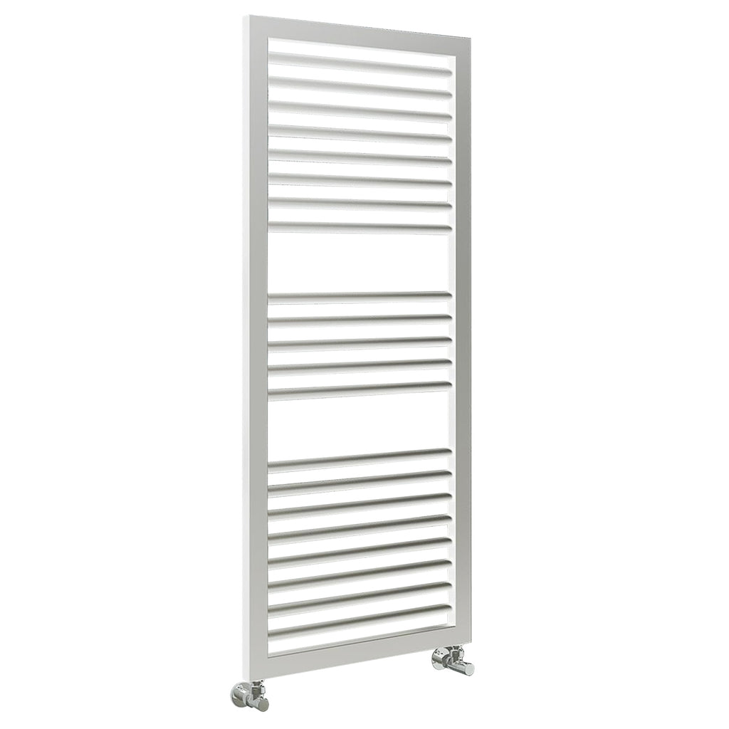 Termoarredo scaldasalviette in acciaio verniciato bianco 1228x500 interasse 450 Lazzarini Asti
