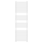 Termoarredo idraulico modello Trapani 1640x600 dritto con attacchi centrali 50 mm - Bianco
