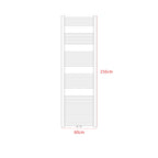 Termoarredo idraulico 1560x600 mm dritto con attacchi centrali 50 mm - versione Outlet