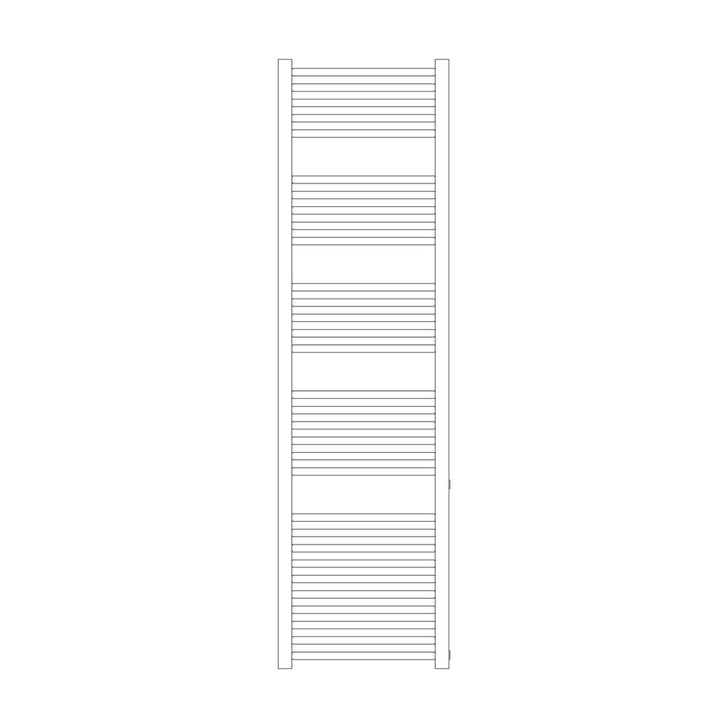 Termoarredo idraulico modello Bolzano Reno 1785x600 dritto con attacchi laterali 40/500 - Bianco