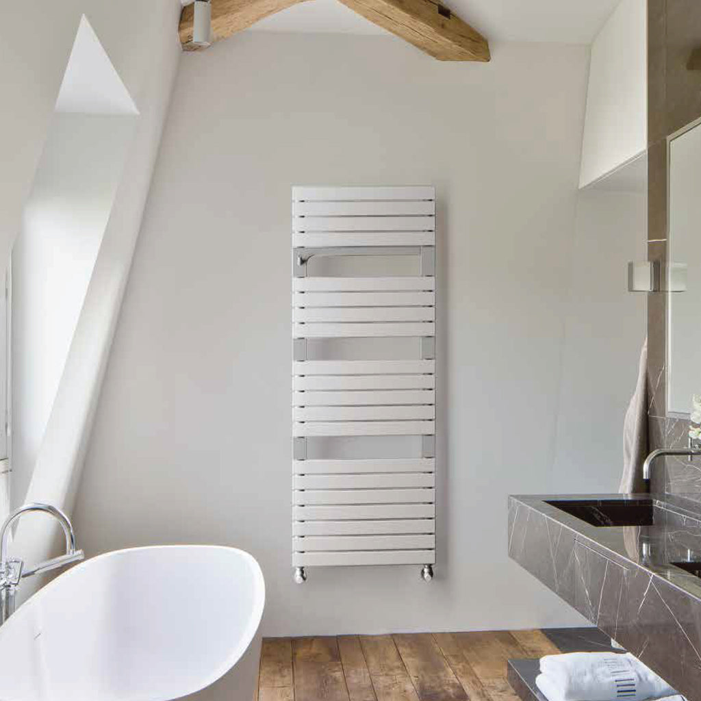 Termoarredo idraulico modello Torino 1360x550 dritto - Bianco