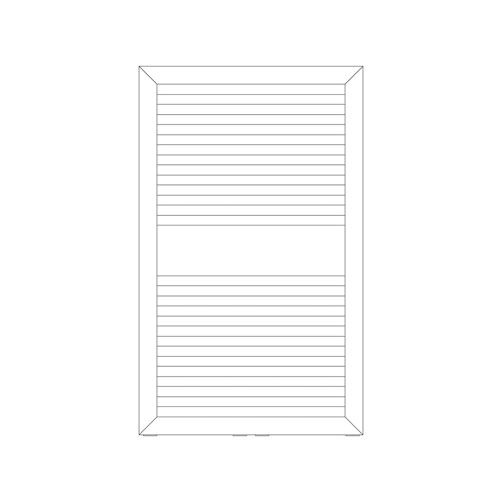 Termoarredo idraulico modello Asti 823x600 dritto - Bianco