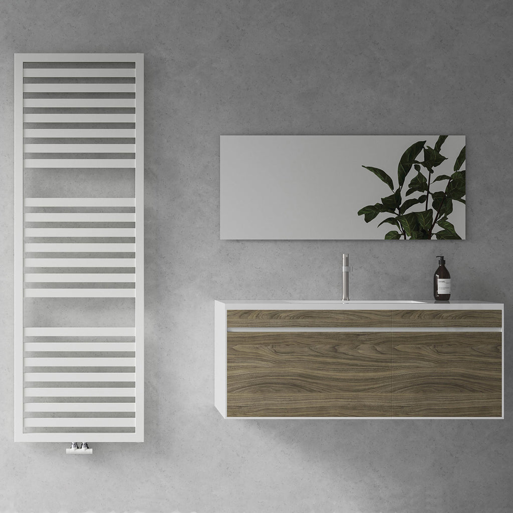 Termoarredo idraulico modello Cuneo 1800x600 dritto - Bianco