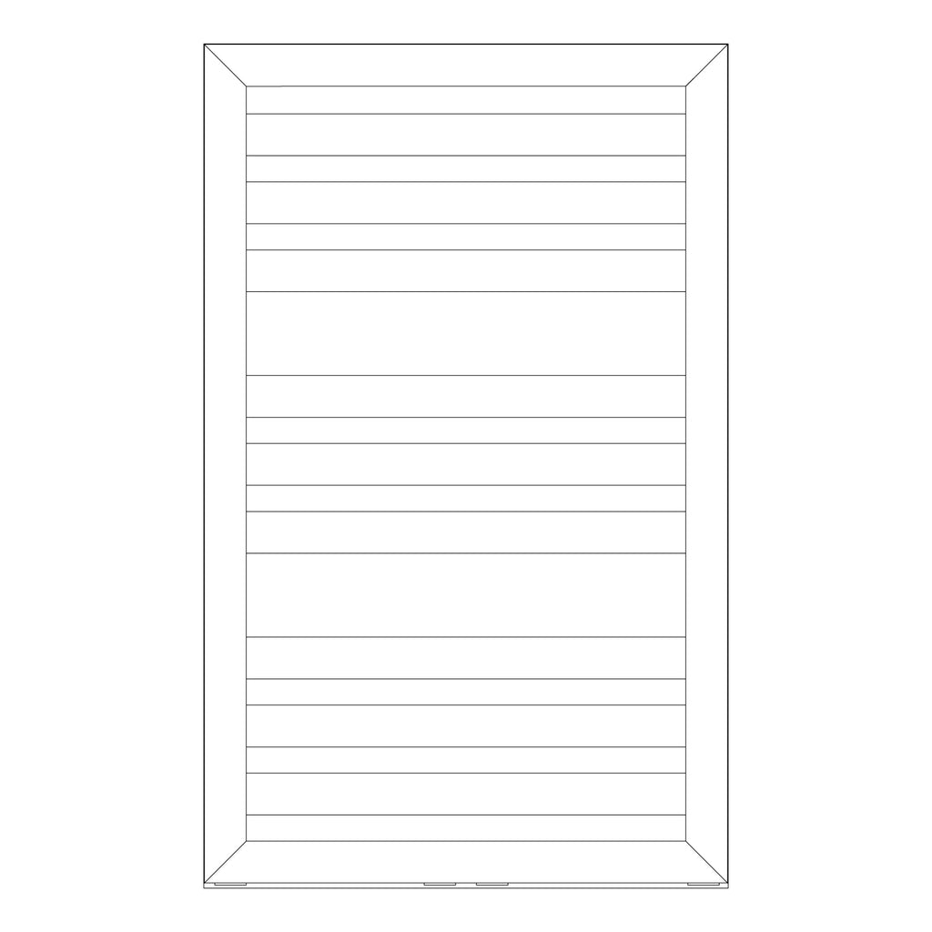 Termoarredo idraulico modello Cuneo 800x500 dritto - Bianco