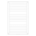 Termoarredo idraulico modello Cuneo 800x500 dritto - Bianco