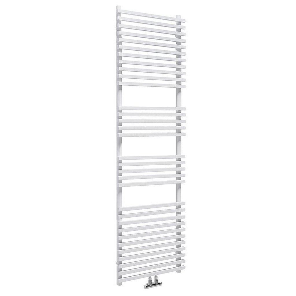 Termoarredo idraulico modello Trapani 1640x600 dritto con attacchi centrali 50 mm - Bianco