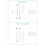 Termoarredo idraulico modello Catania di Lazzarini 1190x600 - Bianco