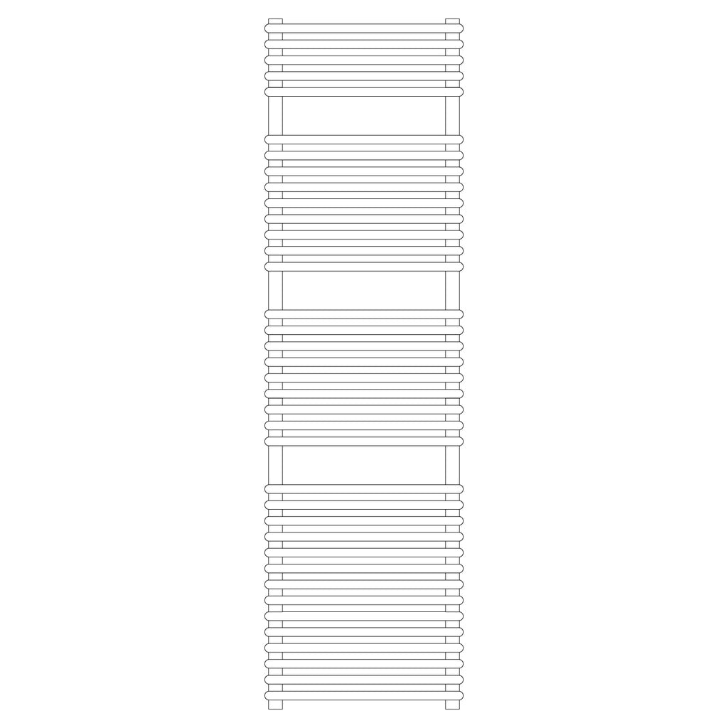 Termoarredo idraulico modello Catania di Lazzarini 1738x600 - Bianco