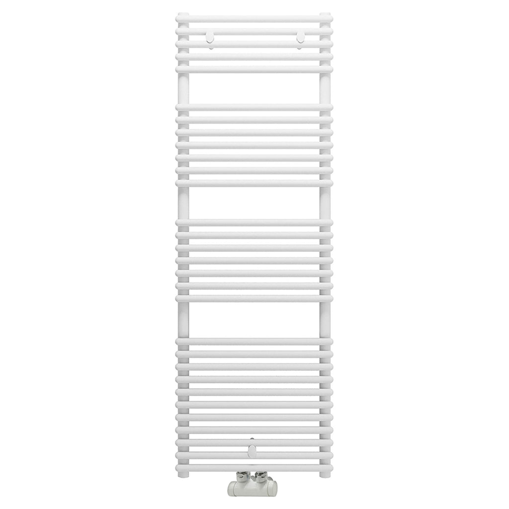 Termoarredo idraulico modello Catania di Lazzarini 1450x600 con attacchi centrali 50 mm - Bianco