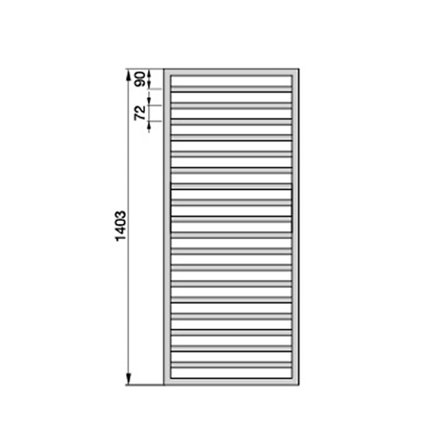 Termoarredo in acciaio bianco Zehnder modello Quaro H. 1403 x L. 450 mm