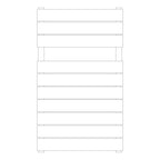 Termoarredo idraulico modello Palermo di Lazzarini 840x500 - Bianco