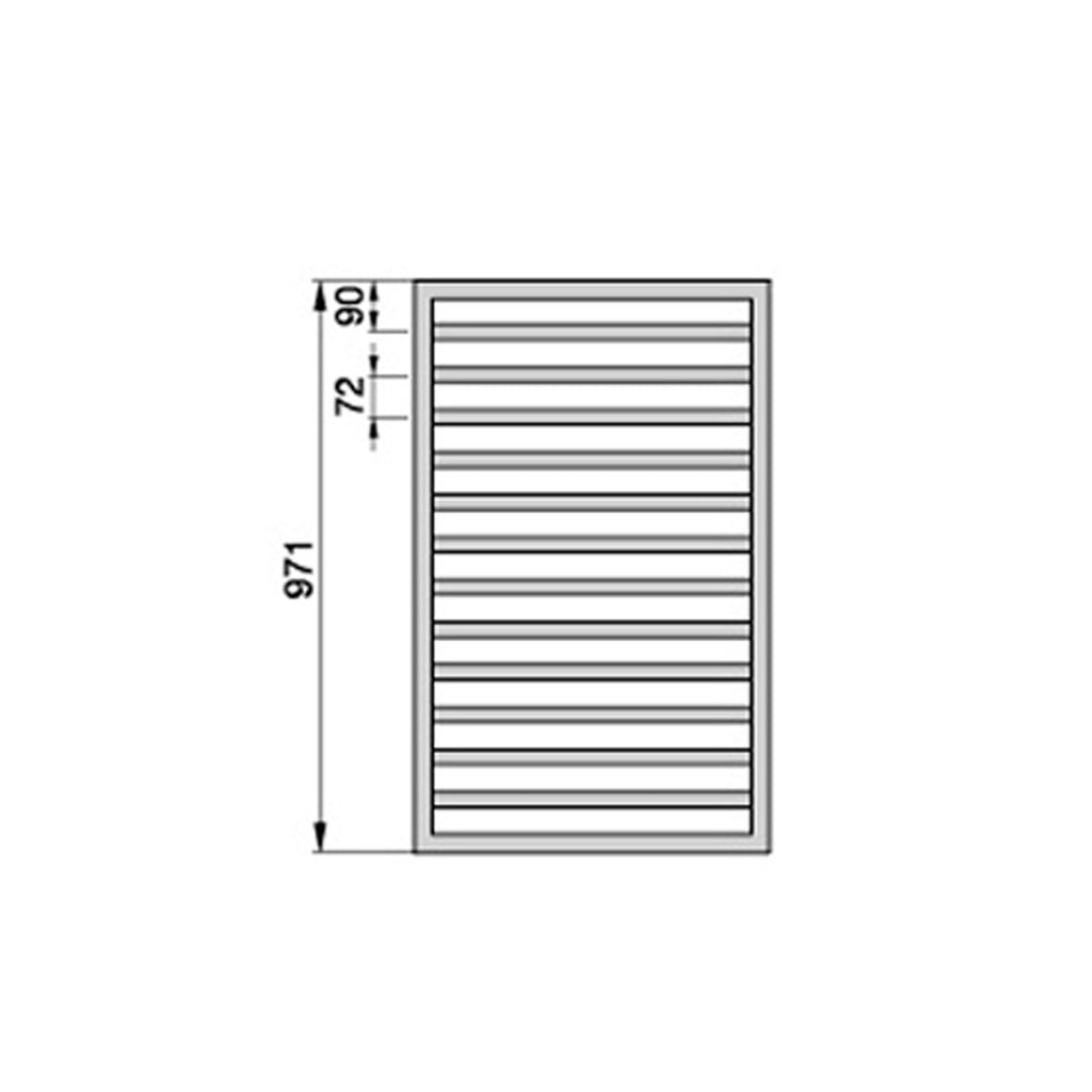 Termoarredo in acciaio Bianco Zehnder modello Quaro H. 971 x L. 450 mm