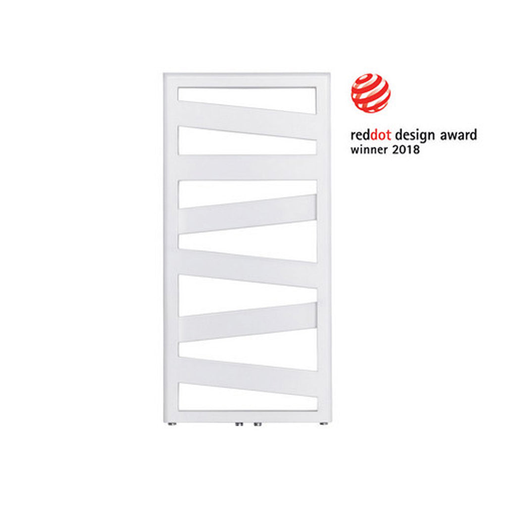 Termoarredo in acciaio Bianco Zehnder modello Ribbon H. 1017 x L. 600 mm