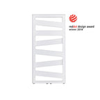 Termoarredo in acciaio Bianco Zehnder modello Ribbon H. 1017 x L. 600 mm