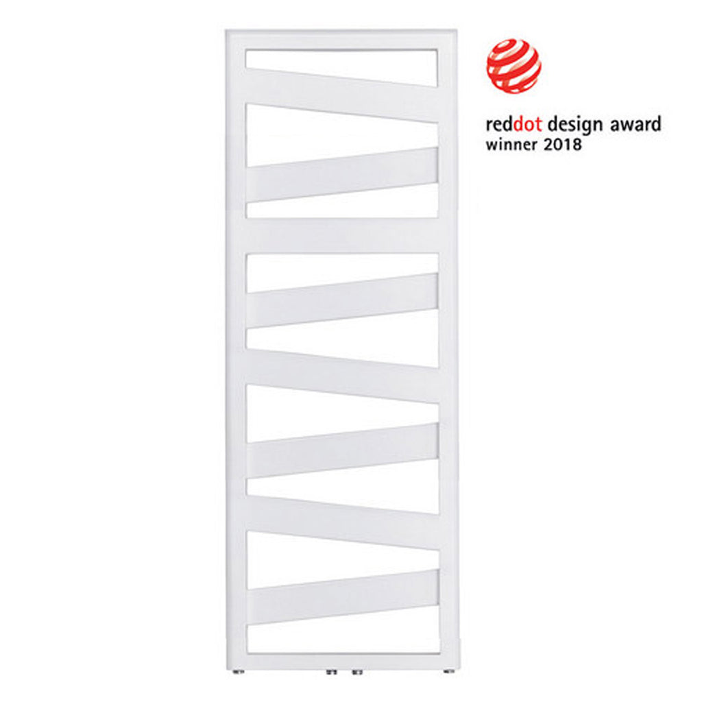 Termoarredo in acciaio Bianco Zehnder modello Ribbon H. 1266 x L. 500 mm