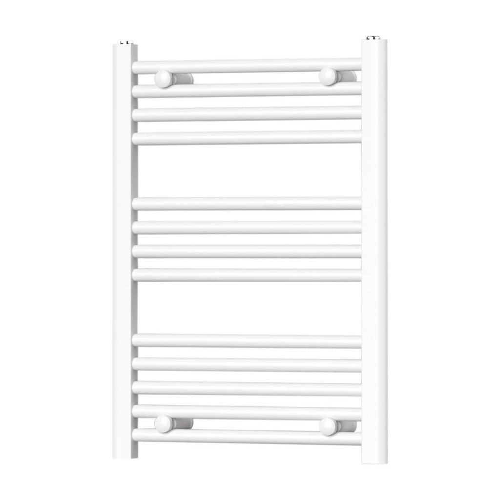 Termoarredo scaldasalviette da bagno idraulico 1230x500 mm interasse 450 mm in acciaio Verniciato Bianco