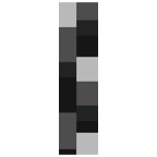  Termoarredo idraulico 150x36 cm interasse mm 50 Modello 'Almost Black' Termocrea